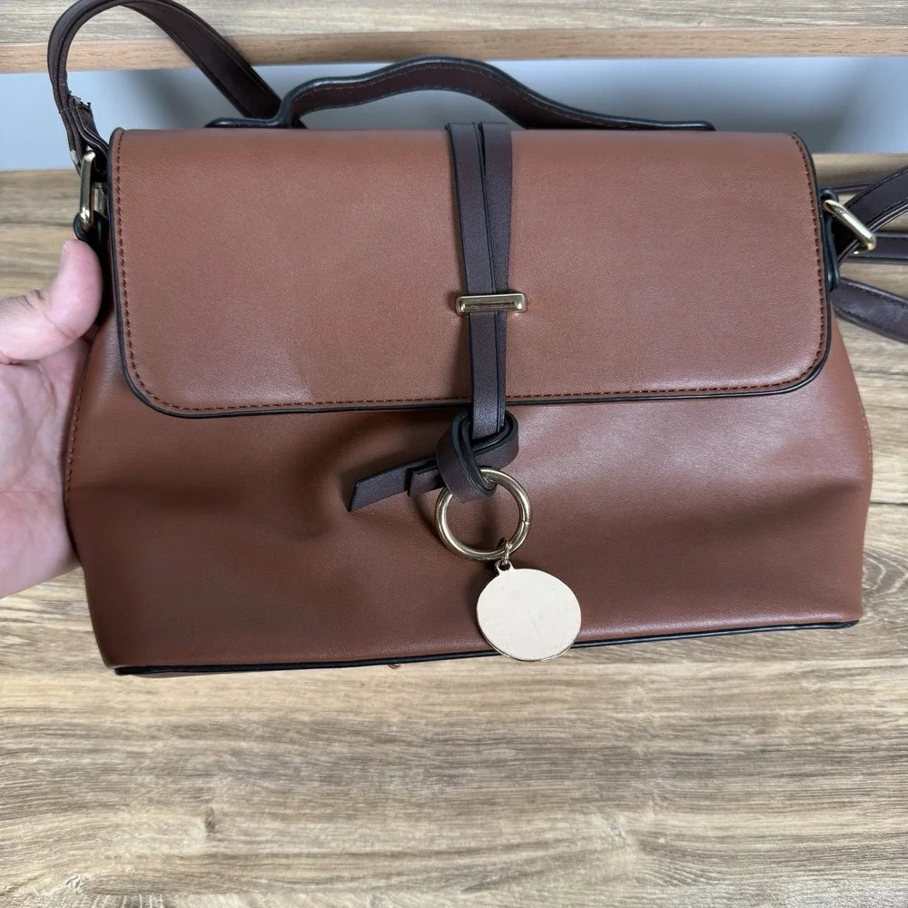 Crossbody Purse Crossbody Bag Two Tone‎ Brown 12